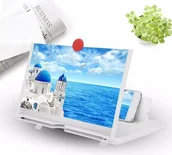 Mikroskopy i lupy - EKRAN SZKŁO POWIĘKSZAJĄCE LUPA DO TELEFONU BIAŁY18 - miniaturka - grafika 1