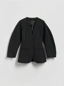 Marynarki i żakiety damskie - Reserved - Taliowana marynarka - czarny - miniaturka - grafika 1