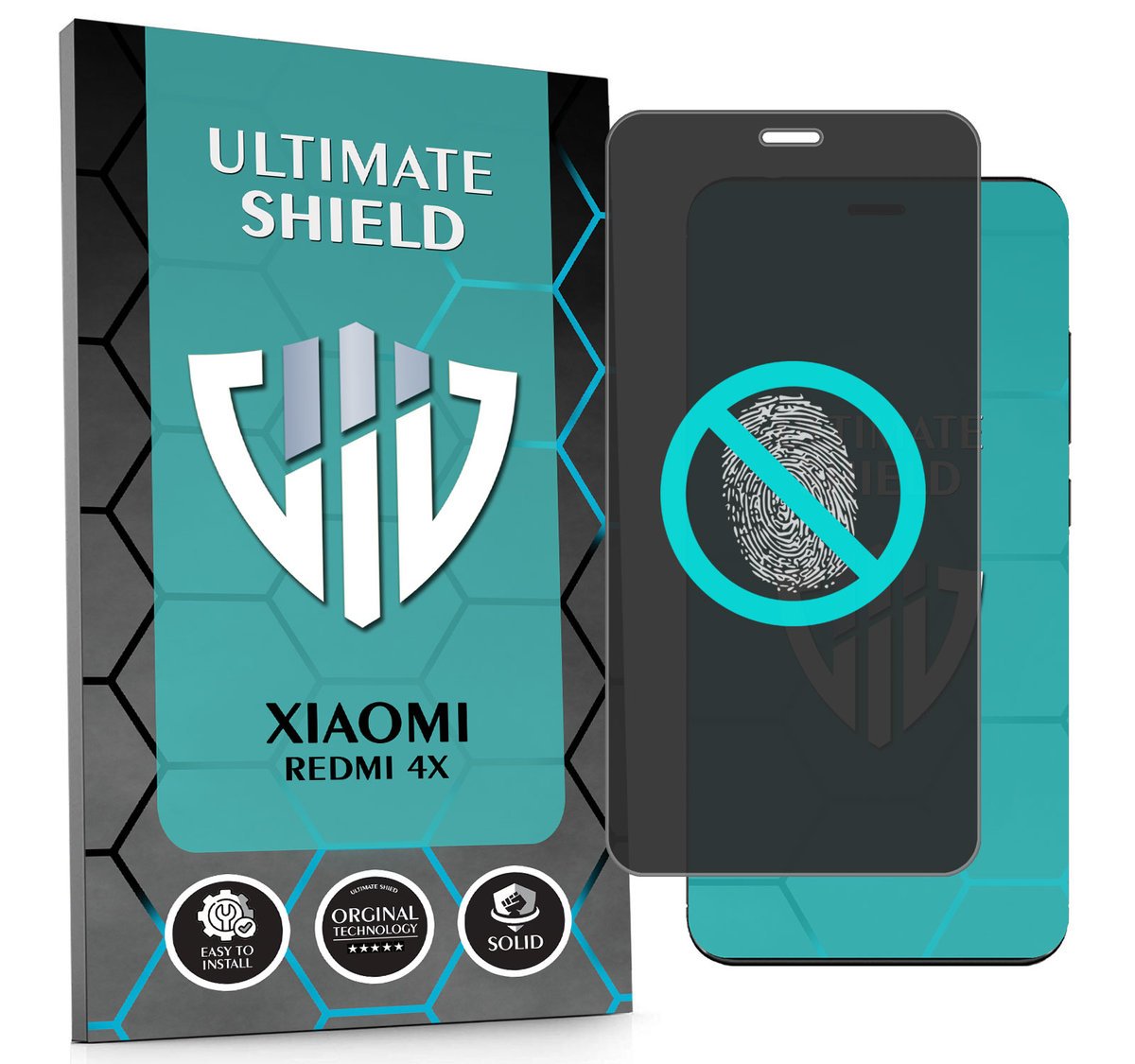 NAJLEPSZE SZKŁO 5D PEŁNE DO XIAOMI REDMI 4X SZKIEŁKO NIETŁUKĄCE ORYGINAŁ