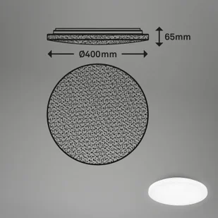 Briloner Lampa sufitowa LED Case IP44 gwieździste niebo 840 Ø 40cm - Lampy sufitowe - miniaturka - grafika 3