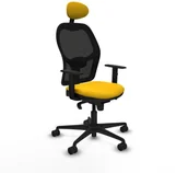 Fotele i krzesła biurowe - Krzesło Biurowe Piqueras y Crespo 1D036N1 Żółty - miniaturka - grafika 1