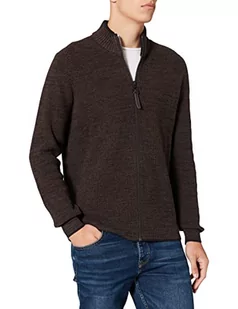 camel active Męski sweter kardigan, Brązowy, S - Swetry męskie - miniaturka - grafika 1