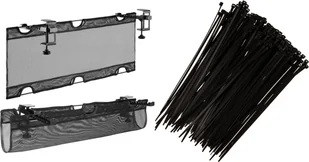 Mozos na kable siatka czarny UCM 1 + Opaska zaciskowa Czarny 100 sztuk MCABLE-S - Maskownice do kabli - miniaturka - grafika 1