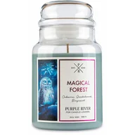 Świece - Purple River Sojowa Naturalna Świeca Zapachowa W Szkle 22 Oz 623 G - Magical Forest - miniaturka - grafika 1