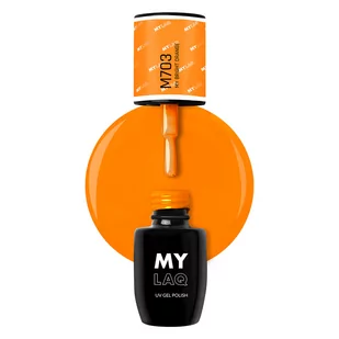 MylaQ Lakier Hybrydowy My Bright Orange 5ml - Lakiery hybrydowe - miniaturka - grafika 1