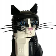 Klocki - Czarne kocie Wąsy do LEGO ideas 21349 - Kot - Idealne Uzupełnienie Kota - miniaturka - grafika 1