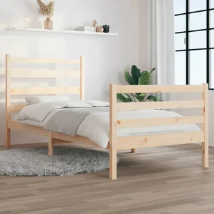 Łóżko z litego drewna sosnowego 100x200 cm - Łóżka - miniaturka - grafika 1