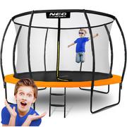 Trampoliny - Neo-sport Trampolina ogrodowa profilowana 12ft/374cm z siatką wewnętrzną NS-12C201 - miniaturka - grafika 1