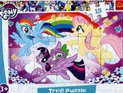 Puzzle - Trefl Puzzle 15el ramkowe Zabawa kucyków MLP 31280 - miniaturka - grafika 1