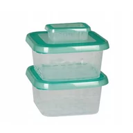 Pojemniki kuchenne - Komplet 3 Pojemników Ori: 2×1,25L + 0,1L Zielony 2303 Branq - miniaturka - grafika 1
