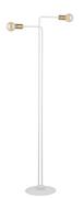 Lampy stojące - Sigma Gino 50315 lampa podłogowa 2x60W E27 biały/złoty - miniaturka - grafika 1