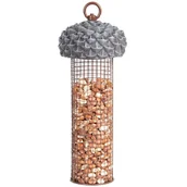 Karmniki dla ptaków - Karmnik dla ptaków wiszący na orzechy i ziarno 28 cm - miniaturka - grafika 1
