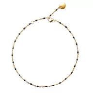 Bransoletki - BRANSOLETKA na NOGĘ STAL SZLACHETNA POZŁACANA - miniaturka - grafika 1