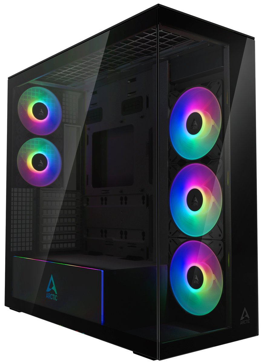 Obudowa Arctic Xtender Black VG Mirror TG Window pionowe mocowanie GPU (ACPCC00019A)