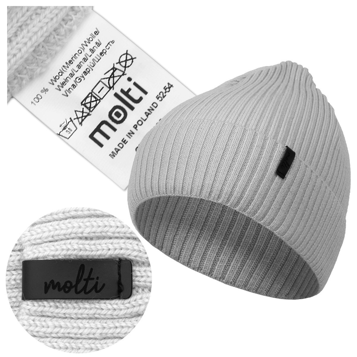 Czapka dziecięca MOLTI CZDC102 szara 48-50