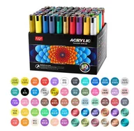 Przybory szkolne - MARKERY AKRYLOWE WODOODPORNE 60SZT/KPL PROMARKERY - miniaturka - grafika 1