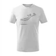 Odzież sportowa dziecięca - Koszulka dla dzieci dziecięca dla piłkarza z piłkarzem piłkarz piłkarska bramkarz z bramkarzem biała-110 cm/4 lata - miniaturka - grafika 1
