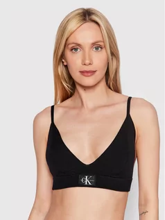 Koszulki i topy damskie - Calvin Klein Jeans Top J20J218719 Czarny Slim Fit - grafika 1