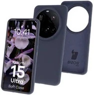 Etui i futerały do telefonów - Bizon Silikonowe etui Soft Case do Xiaomi 15 Ultra, ciemnoniebieskie - miniaturka - grafika 1