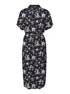 Vero Moda Kobiety Vmbumpy Ss Calf Sukienka, Wielokolorowy, L - Sukienki - miniaturka - grafika 1