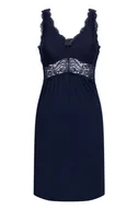 Bielizna nocna - Hunkemöller Sukienka na ramiączkach z koronką Nora Niebieski - miniaturka - grafika 1