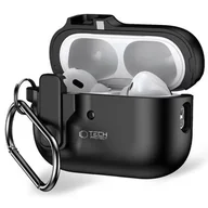 Akcesoria do słuchawek - Etui na słuchawki TECH-PROTECT Slim Hook do Apple Airpods Pro 1/2 Czarny - miniaturka - grafika 1