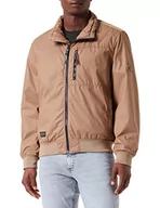 Bluzy męskie - camel active Męska bluza ze stójką, wood, 58 - miniaturka - grafika 1