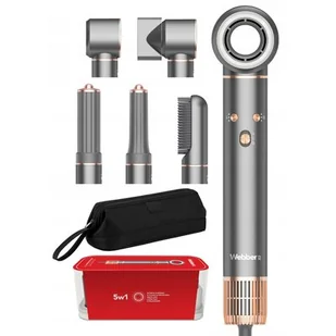WEBBER HD4 5w1 1300W Srebrny - Suszarki do włosów - miniaturka - grafika 1