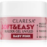 Żele do paznokci - Claresa - Żel budujący SOFT&EASY builder gel baby pink 12g - miniaturka - grafika 1