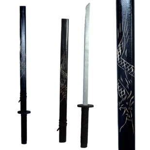 Drewniany Miecz Rekwizyt Dla Rycerza 72 cm KATANA SAMURAJ - Zabawki i gry sportowe - miniaturka - grafika 1