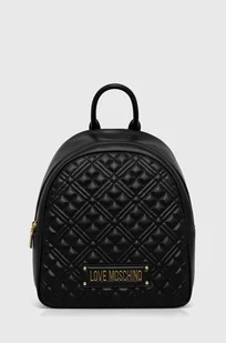 Love Moschino plecak damski kolor czarny mały gładki - Plecaki - miniaturka - grafika 1