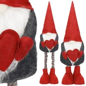 Ozdoby bożonarodzeniowe - Skrzat 50-68 cm ozdoba świąteczna, krasnal świąteczny, gnom na teleskopowych nóżkach - miniaturka - grafika 1