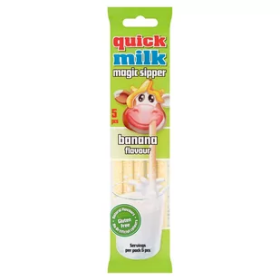 Quick Milk - Słomki smakowe do mleka o smaku bananowym - Mleko - miniaturka - grafika 1