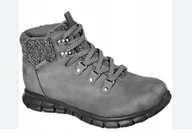 Botki damskie - Skechers Damskie Botki Sznurowane Szare 41 Ż5C - miniaturka - grafika 1