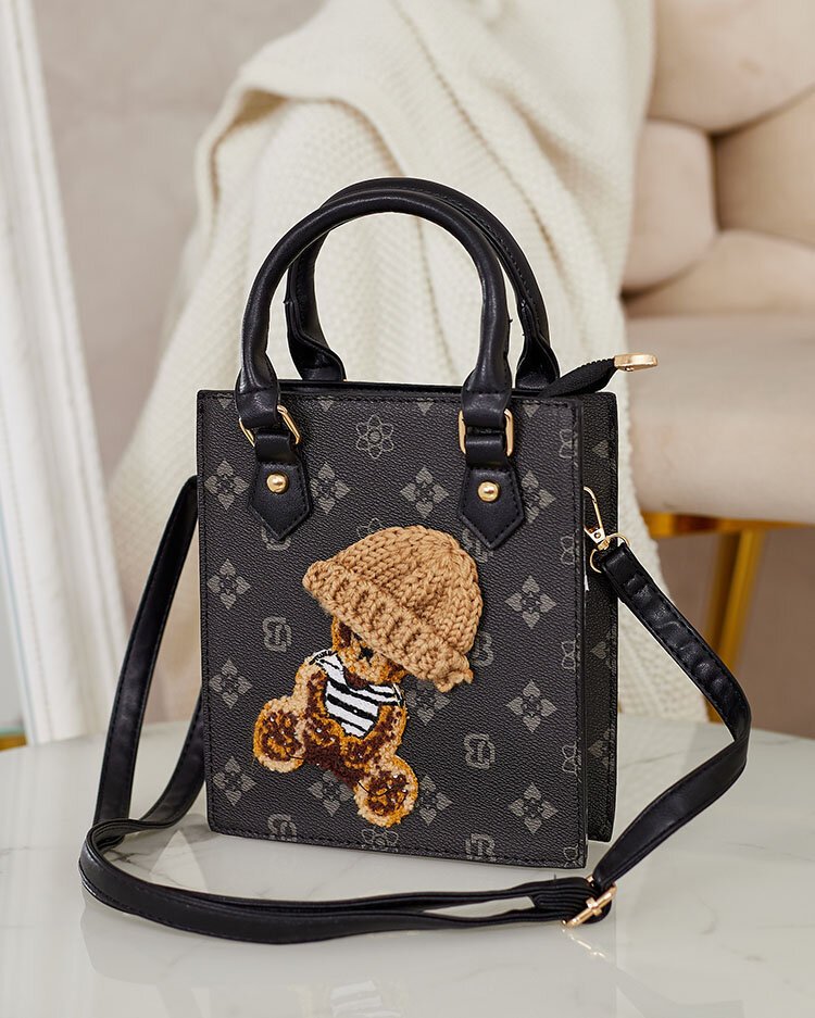 Royalfashion Mała damska torebka z printem-Uniwersalny