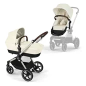 Wózki dziecięce - Cybex Eos Lux TPE wózek wielofunkcyjny 2w1 Seashell Beige - miniaturka - grafika 1