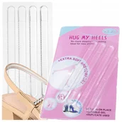 Akcesoria obuwnicze - 4x WKŁADKI BUTÓW Żelowe Zapiętki Podpiętki Silikonowe Paski Szpilek Półbuta - miniaturka - grafika 1