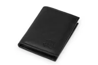 Portfele - Portfel Męski Skórzany Kaletnik Szaniec Czarny Mat - miniaturka - grafika 1