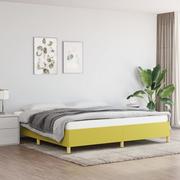 Łóżka - Lumarko Rama łóżka, zielona, 200x200 cm, obita tkaniną - miniaturka - grafika 1