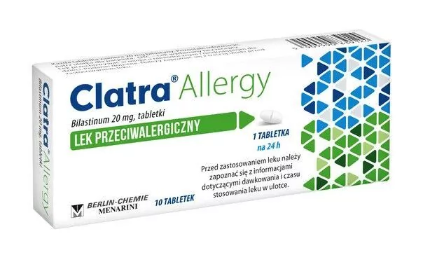 Clatra Allergy Lek przeciwalergiczny, 10 tabletek - Clatra Allergy Lek przeciwalergiczny, 10 tabletek