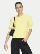 Swetry damskie - ONLY Sweter Rica 15318551 Żółty Regular Fit - miniaturka - grafika 1