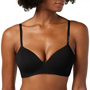 Calvin Klein Lekko wyściełana Demi Biustonosz Demi-Plunge Kobiety, Czarny (czarny 001), 80B - Biustonosze - miniaturka - grafika 1