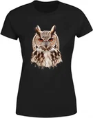 Koszulki i topy damskie - Koszulka damska z sową tajemnicza sowa symbol mądrości T-shirt damski - miniaturka - grafika 1