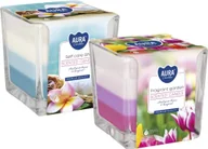 Świece - ZESTAW Świeca zapachowa w szkle trójkolorowa BISPOL Aura 32H MIX "12" 2szt. - miniaturka - grafika 1