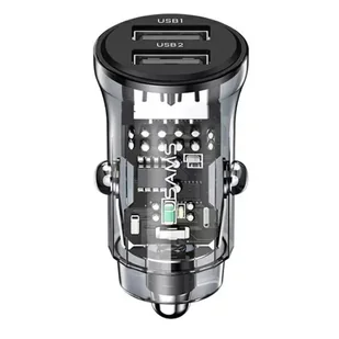 USAMS Ład. sam. C31 3A 2xUSB-A Fast Charge czarny/black CC162CC01(US-CC162) - Ładowarki samochodowe - miniaturka - grafika 15