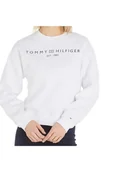 Bluzy damskie - Bluza damska Tommy Hilfiger Mdrn Reg Corp Logo dresowa klasyczna z polarem-S - miniaturka - grafika 1