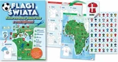 Kolorowanki, wyklejanki - Flagi świata. Kolorowanka piłkarska z naklejkami - praca zbiorowa - miniaturka - grafika 1