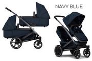 Wózki dziecięce - JEDO GEO3 2w1 Navy Blue - miniaturka - grafika 1