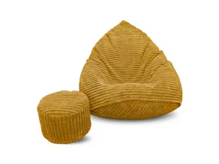 Pufa cordoba sako XXXXL worek + gratis musztardowa - Pufy i podnóżki - miniaturka - grafika 1