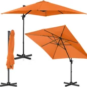 Parasole ogrodowe - Uniprodo Parasol ogrodowy wiszący - obrotowy - 250 x 250 cm - pomarańczowy UNI_UMBRELLA_2SQ250OR UNI_UMBRELLA_2SQ250OR - miniaturka - grafika 1